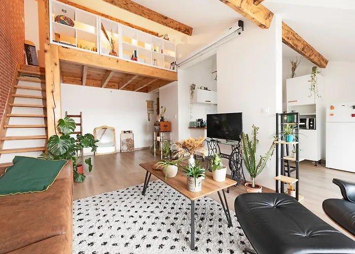 Le Loft Botanique Et Son Parking Gratuit 公寓 *